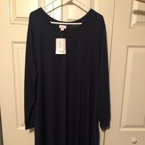 NWT Lularoe Emily dress, navy color